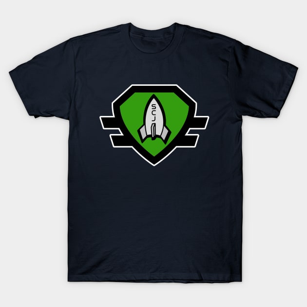 SCJ Green Shield T-Shirt by Space Cadet Central